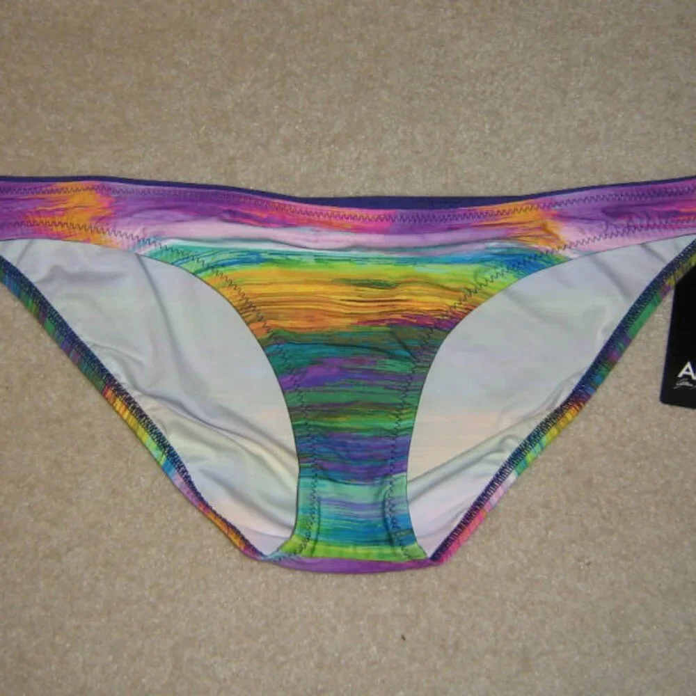 ABS Allen Schwartz Multicolored Bikini Bottom Size 8 or 12 NWTs - Picture 1 of 2